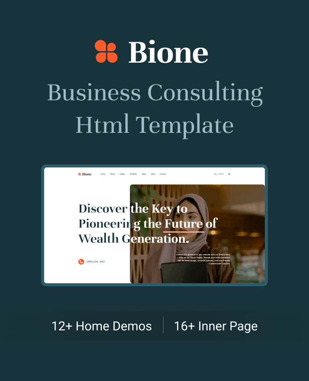 Bione - Business Consulting Template