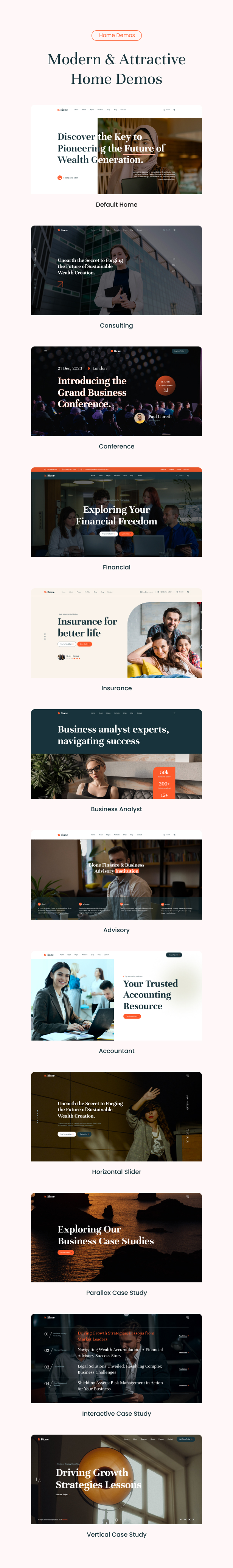 Bione - Business Consulting Template