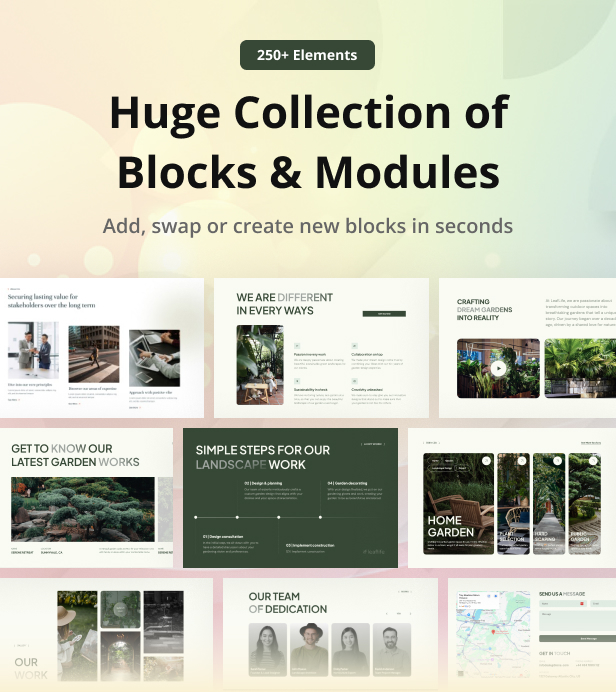 LeafLife - Garden & Landscape Service Laravel CMS With Live Page Builder