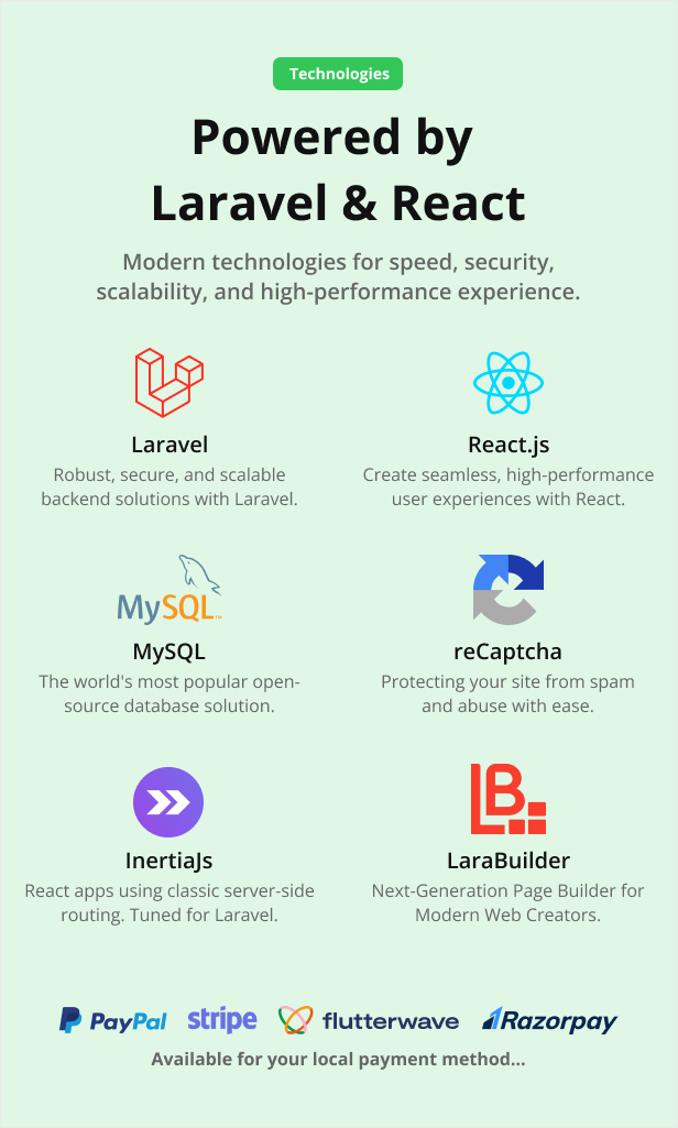 LeafLife - Garden & Landscape Service Laravel CMS With Live Page Builder
