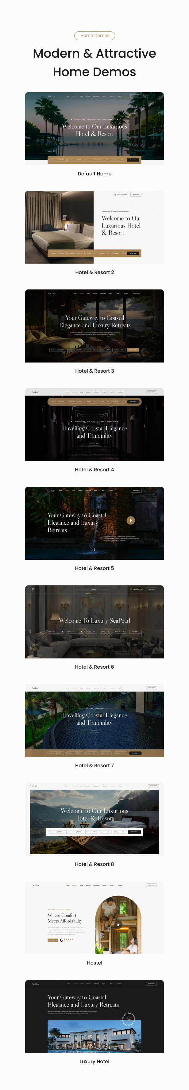 SeaPearl - Luxury Hotel & Resort Template