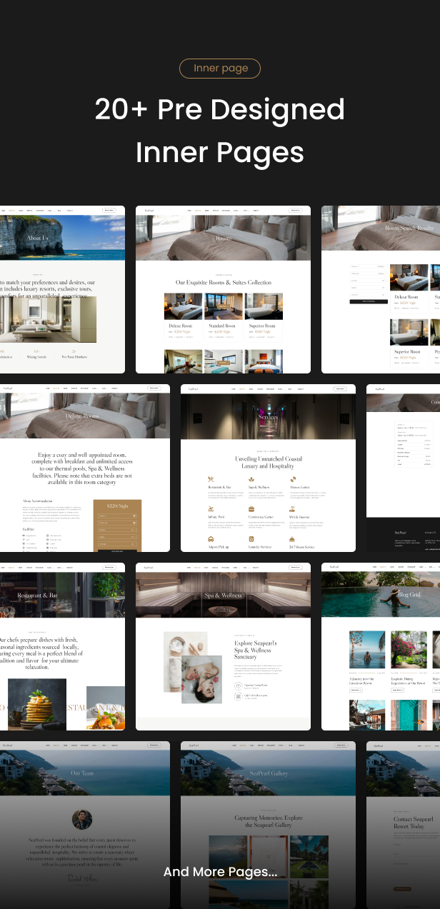 SeaPearl - Luxury Hotel & Resort Template